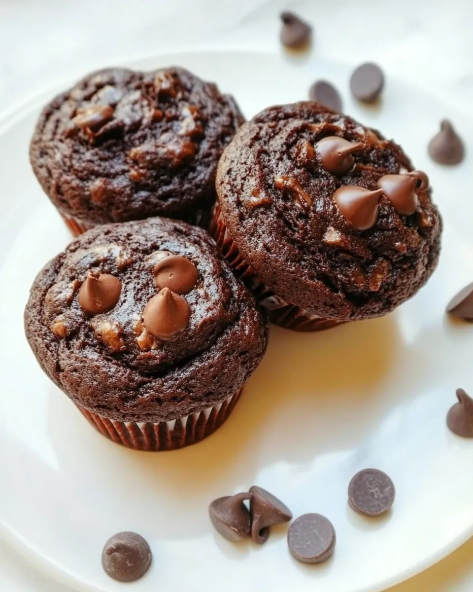 Easy Double Chocolate Banana Bread Muffins picture