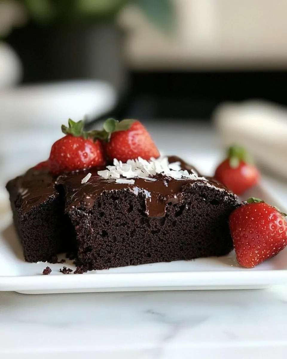 Delicious Double Chocolate Loaf Cake shot