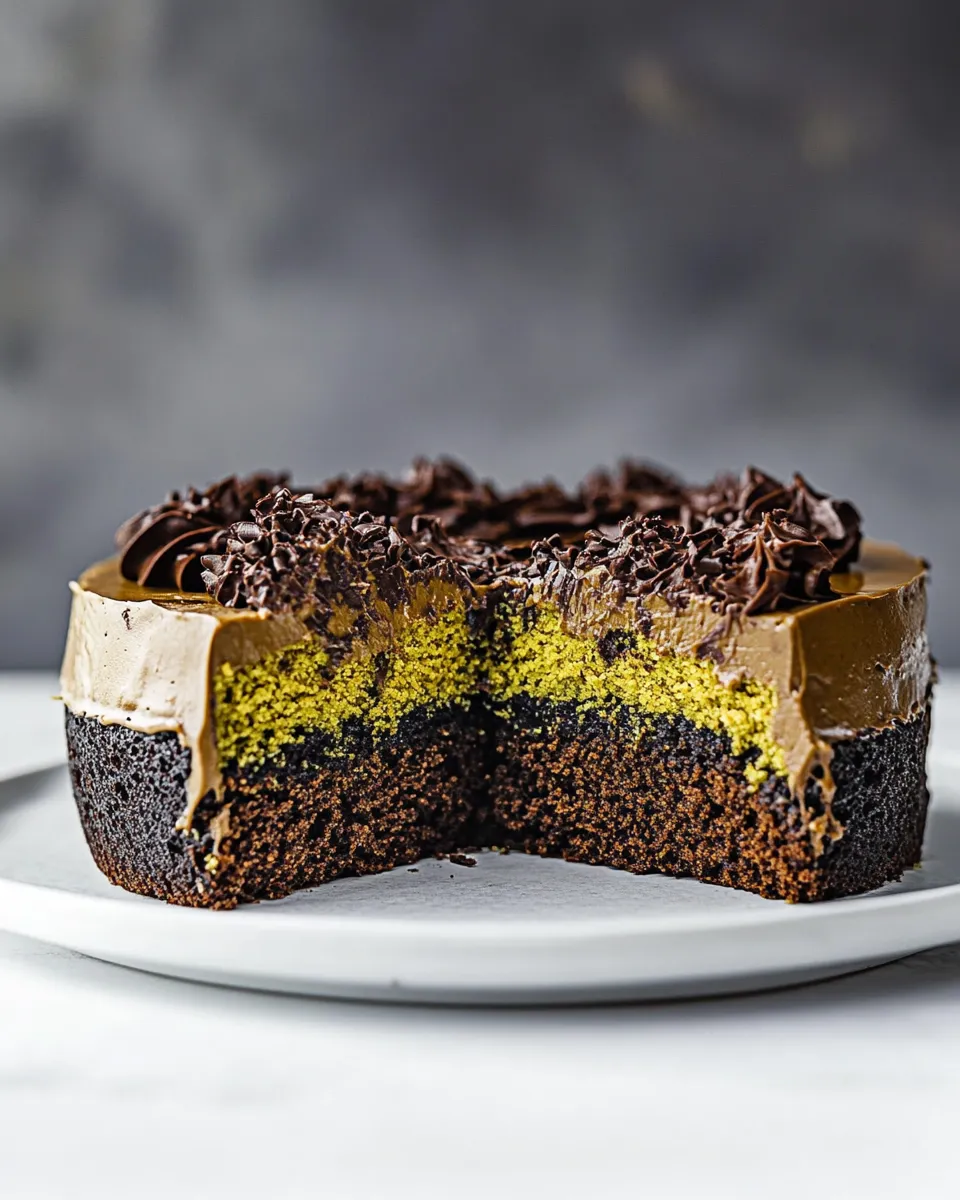 Delicious Dubai Chocolate Cake shot