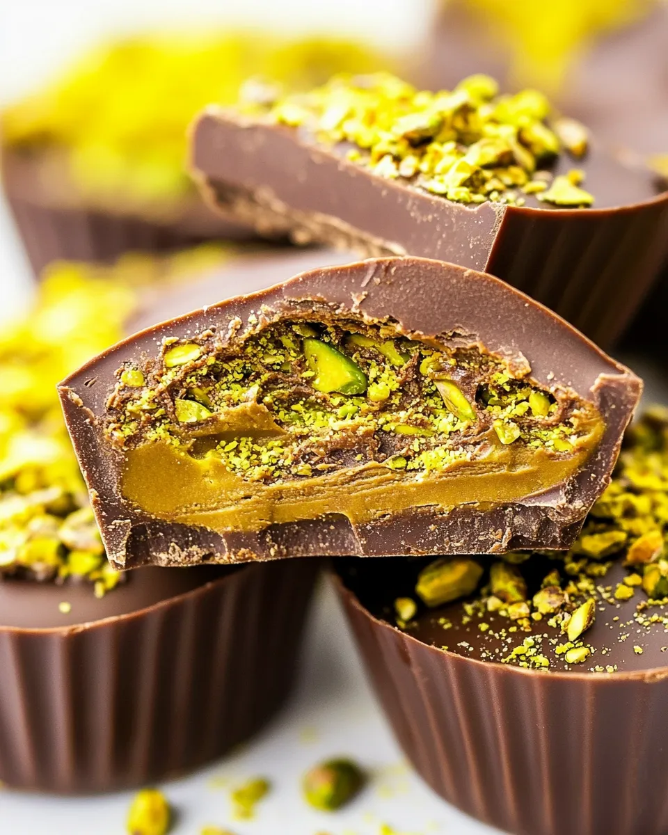 Easy Dubai Chocolate Pistachio Cups picture