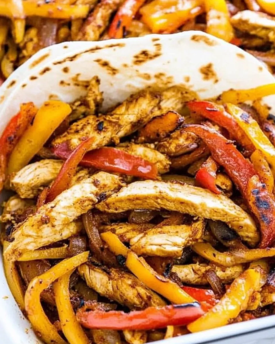 Quick Easy 30-Minute Chicken Fajitas shot