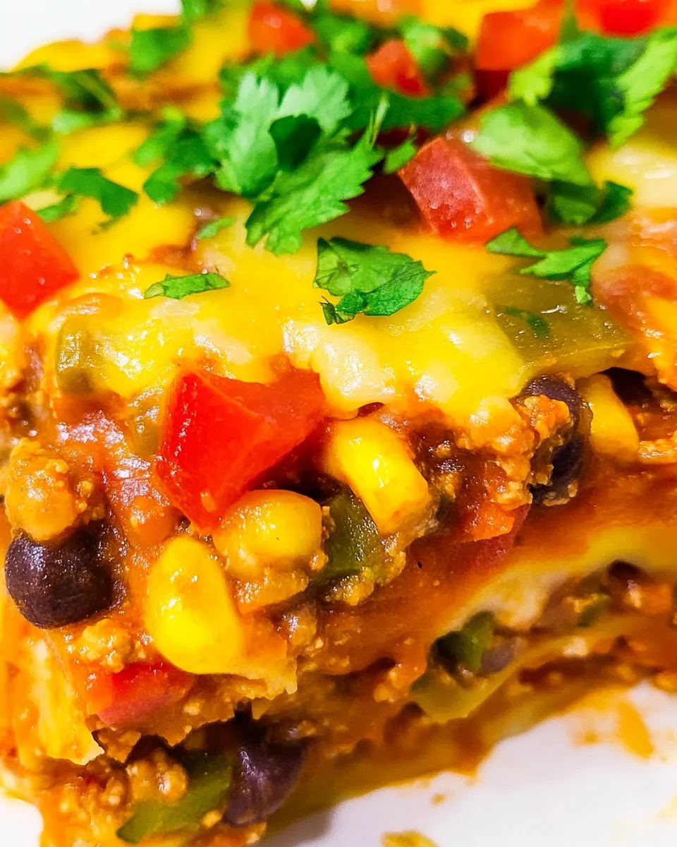 Homemade Easy And Delicious Mexican Lasagna Recipe photo