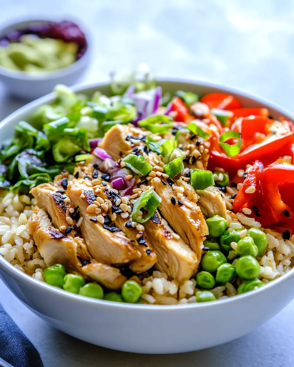 Delicious Easy Asian Chicken Rice Bowl picture