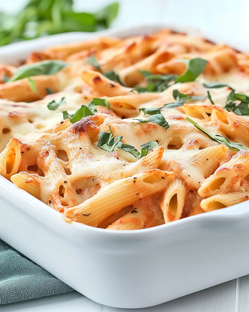 Homemade Easy Baked Penne Pasta image