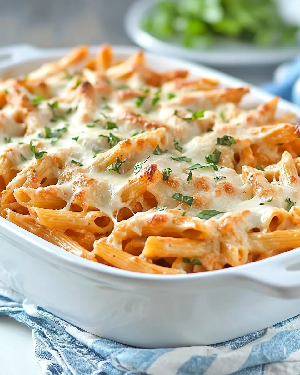 Quick Easy Baked Penne Pasta dish photo