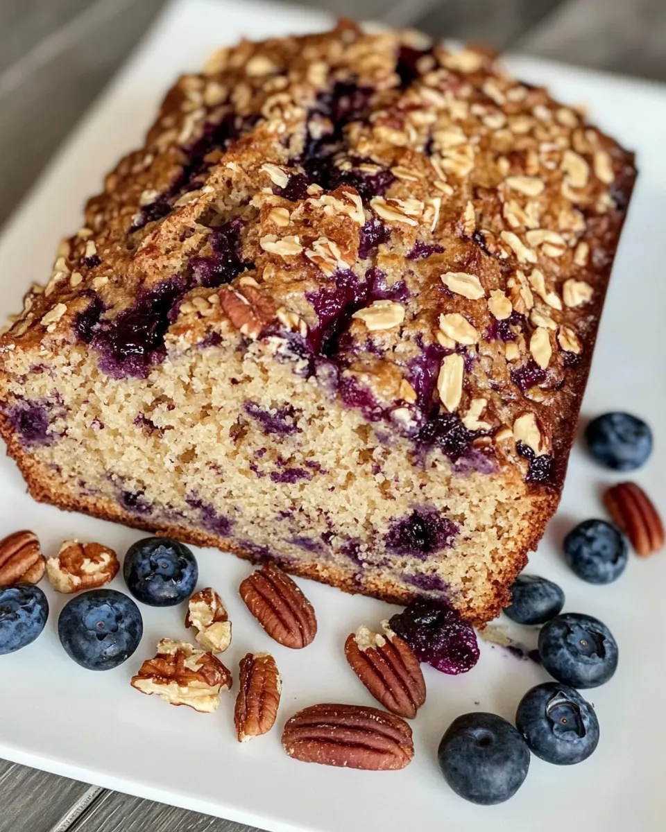 Delicious Easy Blueberry Banana Bread With Toasted Nuts picture