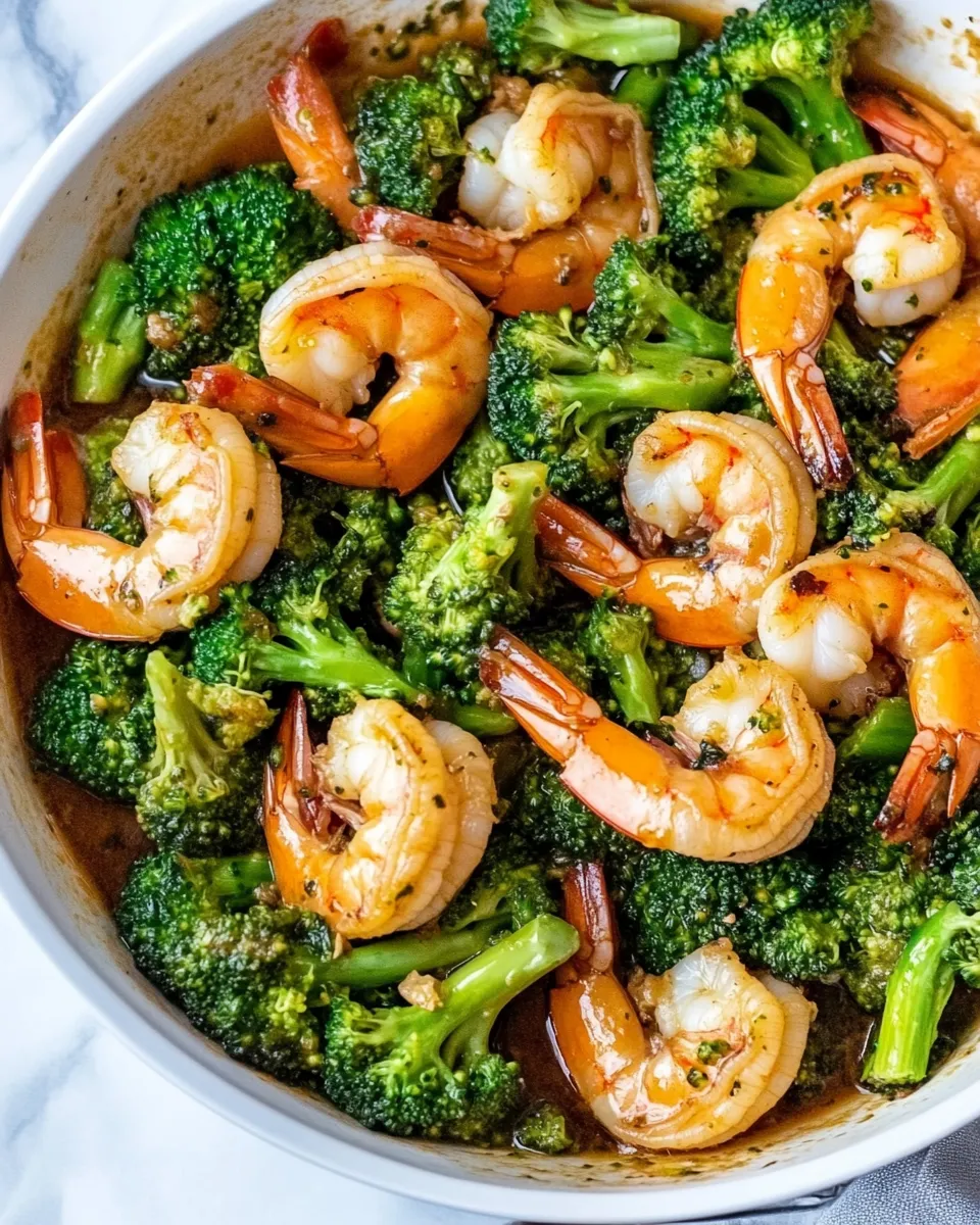Healthy Easy Broccoli and Shrimp Stir Fry image