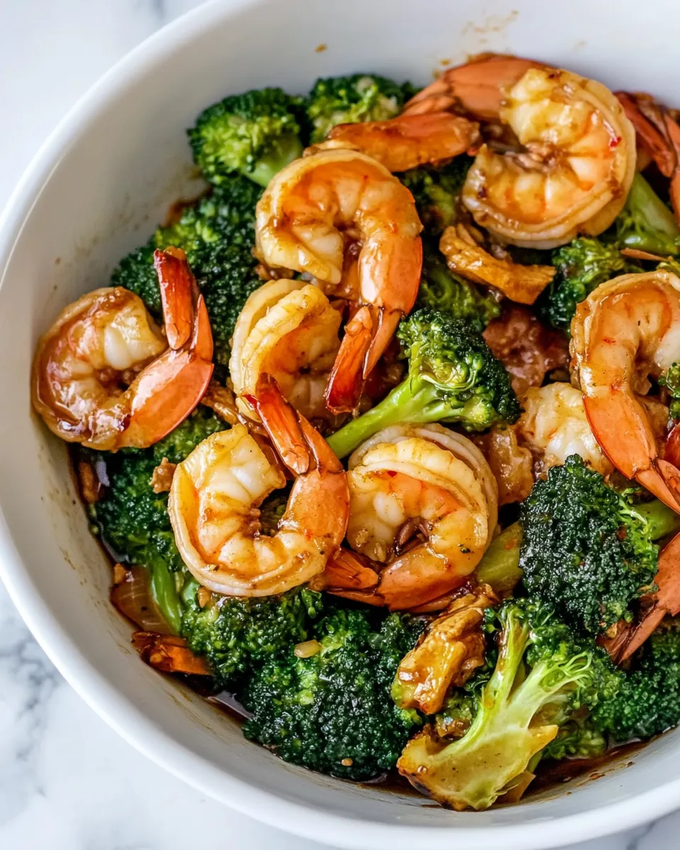 Quick Easy Broccoli and Shrimp Stir Fry picture