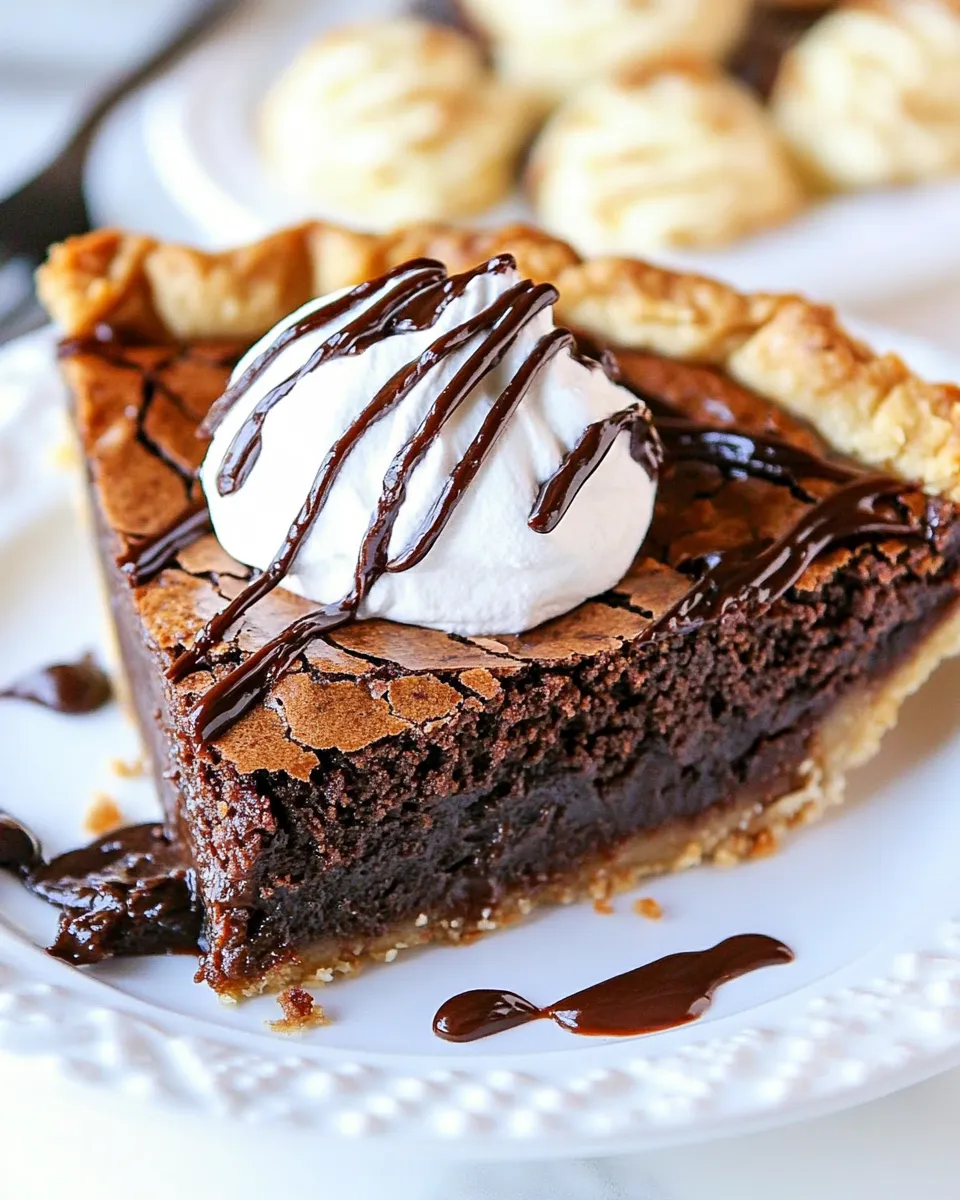 Homemade Easy Brownie Pie image