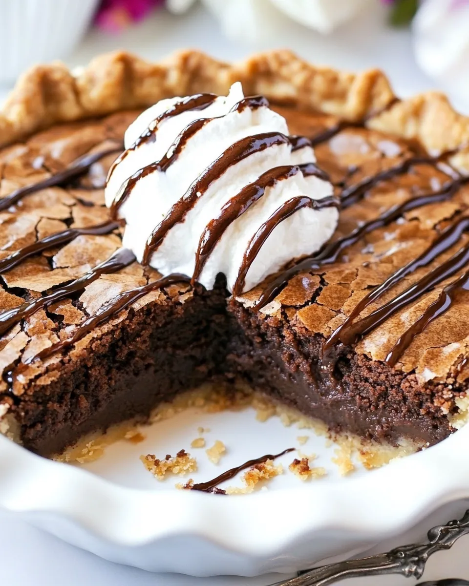 Classic Easy Brownie Pie recipe photo