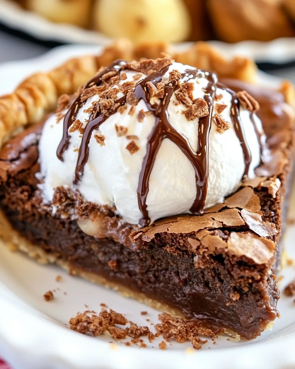Quick Easy Brownie Pie picture