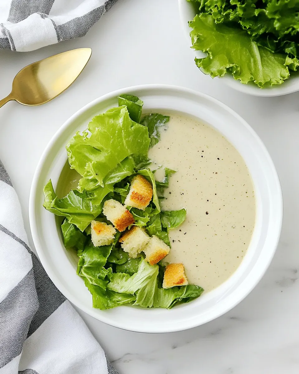 Homemade Easy Caesar Dressing Recipe image