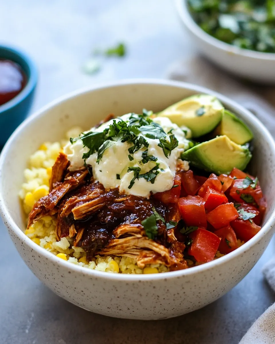 Delicious Easy Chicken Tamale Burrito Bowls picture