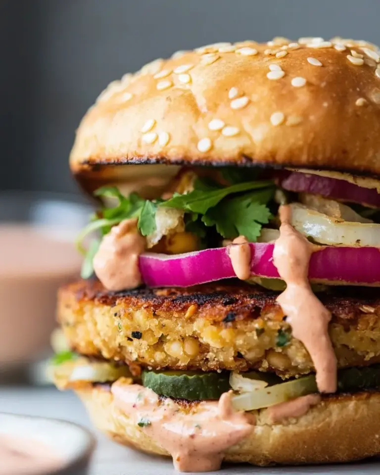 Homemade Easy Chickpea Veggie Burger Recipe (No Food Processor) photo