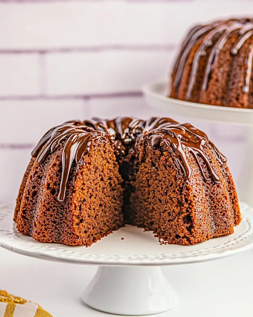 Quick Easy Chocolate Pound Cake shot