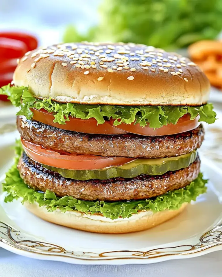 Homemade Easy Copycat Burger King Impossible Whopper Recipe photo