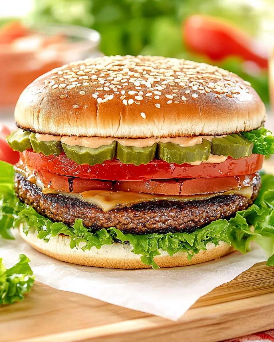 Quick Easy Copycat Burger King Impossible Whopper Recipe shot