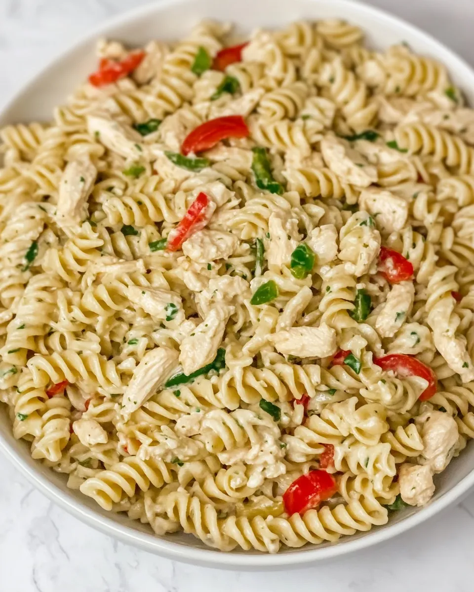 Delicious Easy Creamy Chicken Pasta With Bell Peppers picture