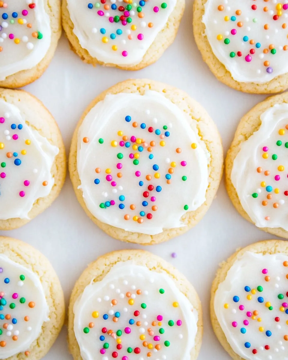 Quick Easy Frosted Sugar Cookies shot