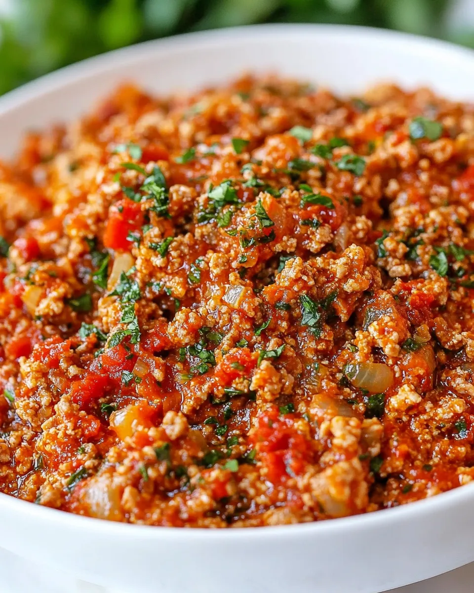 Classic Easy Ground Turkey Bolognese image