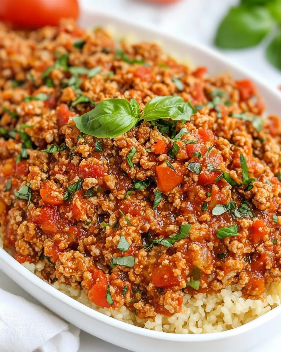 Delicious Easy Ground Turkey Bolognese recipe photo