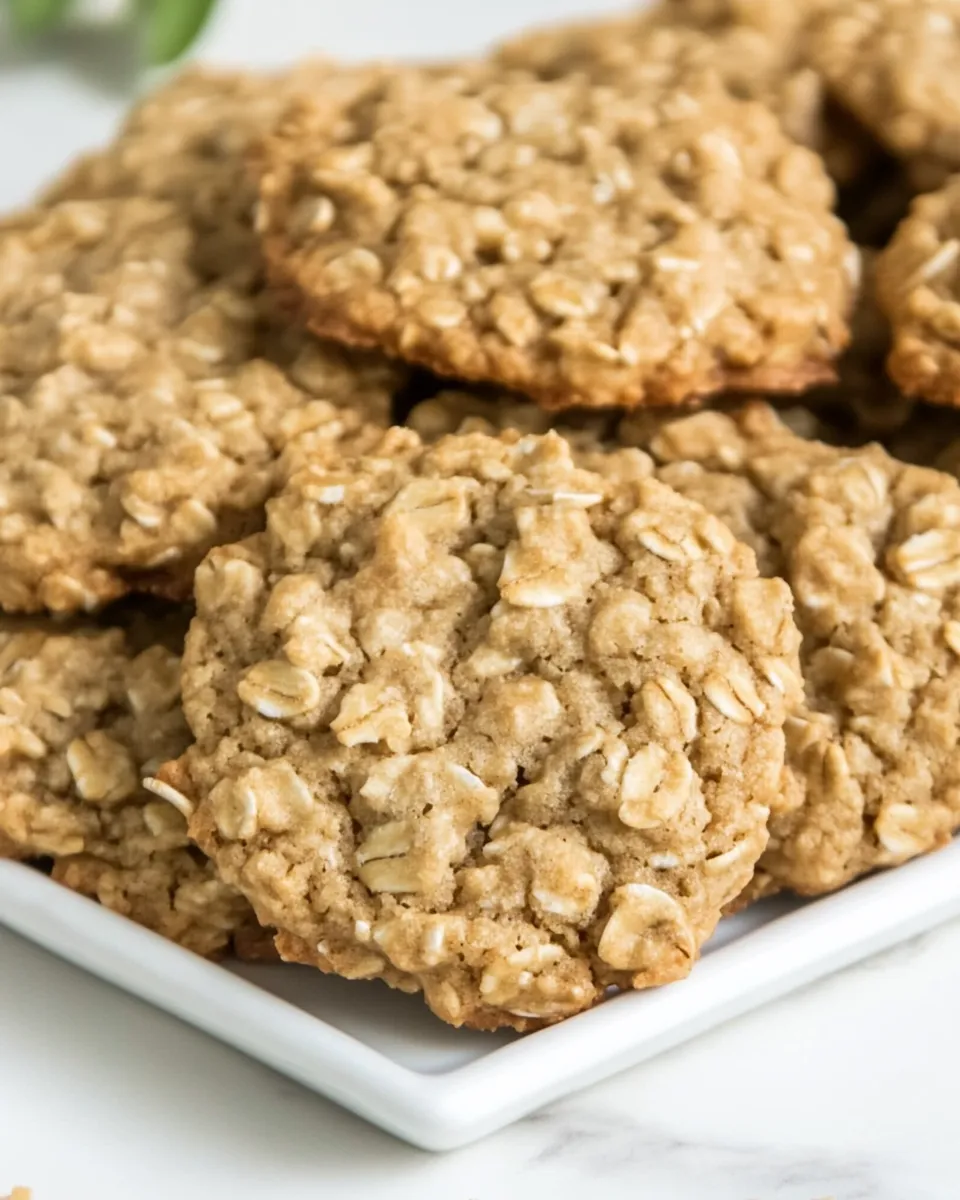 Quick Easy Oatmeal Cookies shot