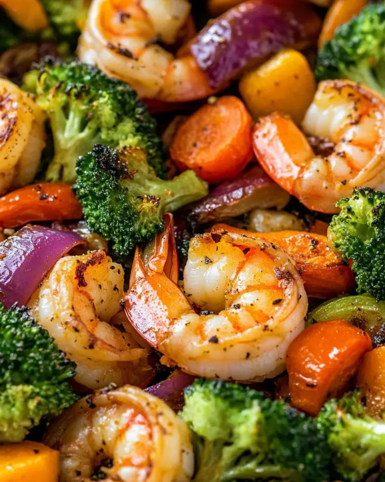Homemade Easy One Pan Roasted Shrimp and Veggies photo