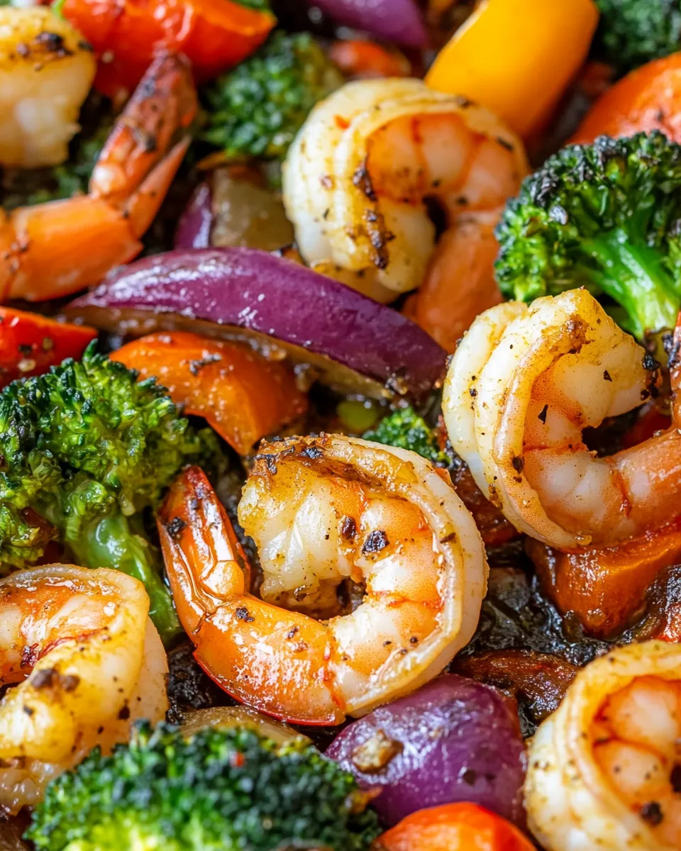 Quick Easy One Pan Roasted Shrimp and Veggies recipe image