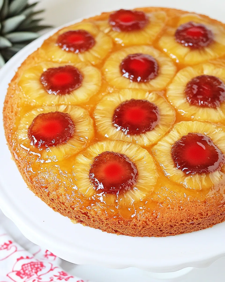 Homemade Easy Pineapple Upside Down Cake photo