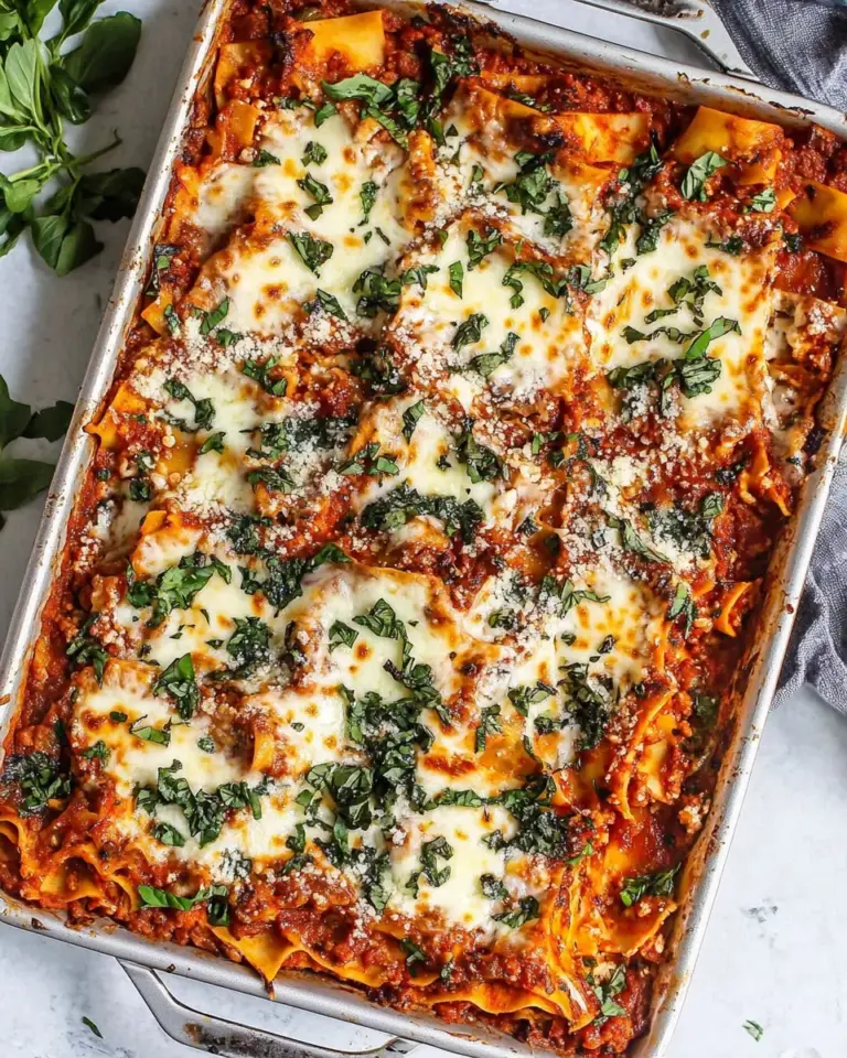 Homemade Easy Sheet Pan Lasagna photo