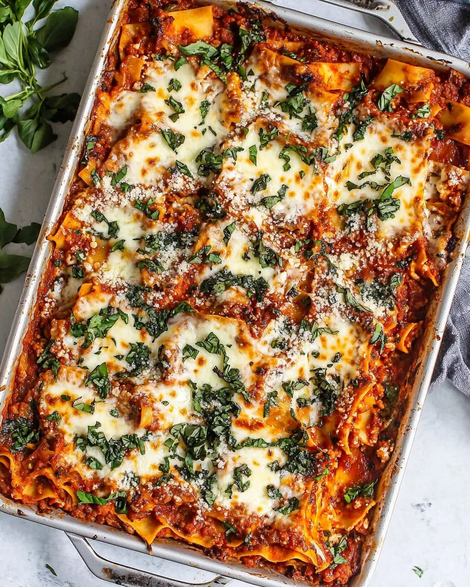 Homemade Easy Sheet Pan Lasagna photo