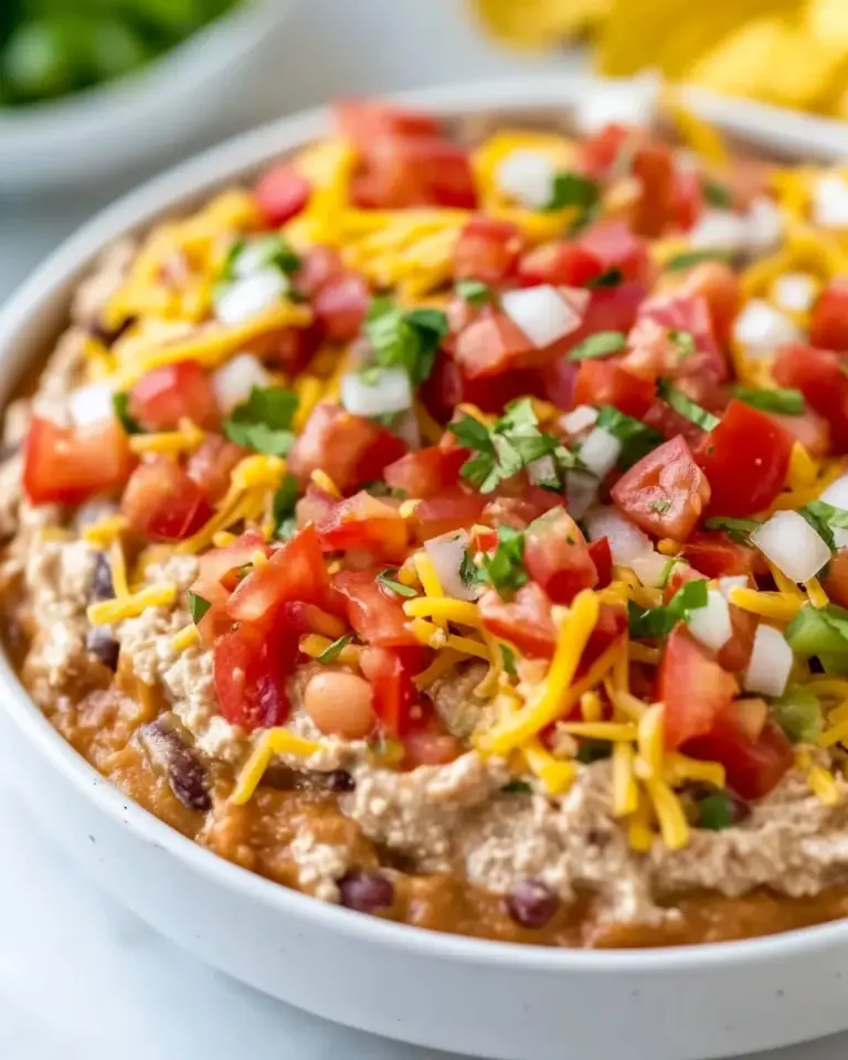 Homemade Easy Taco Dip with Refried Beans photo