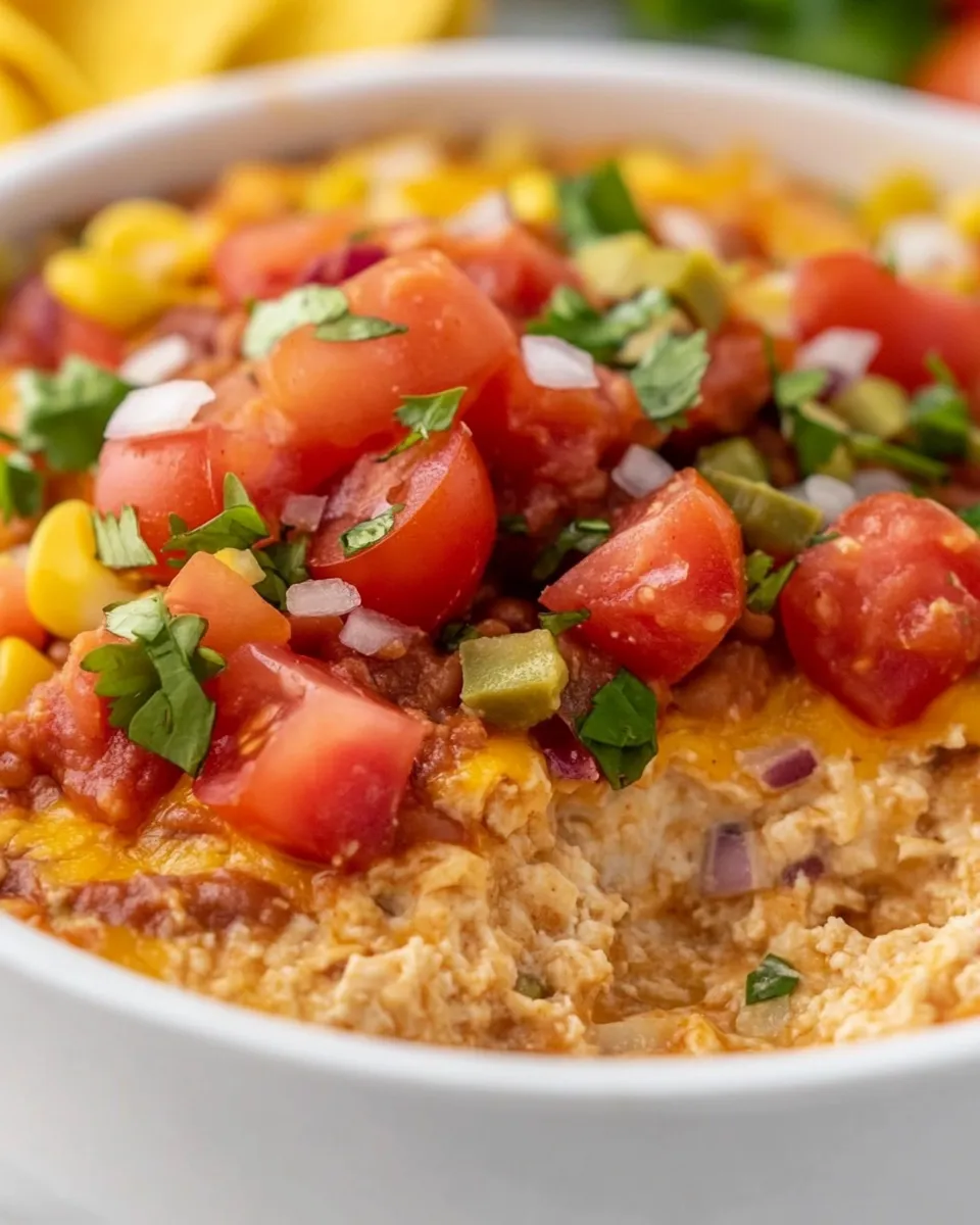 Classic Easy Taco Dip with Refried Beans image