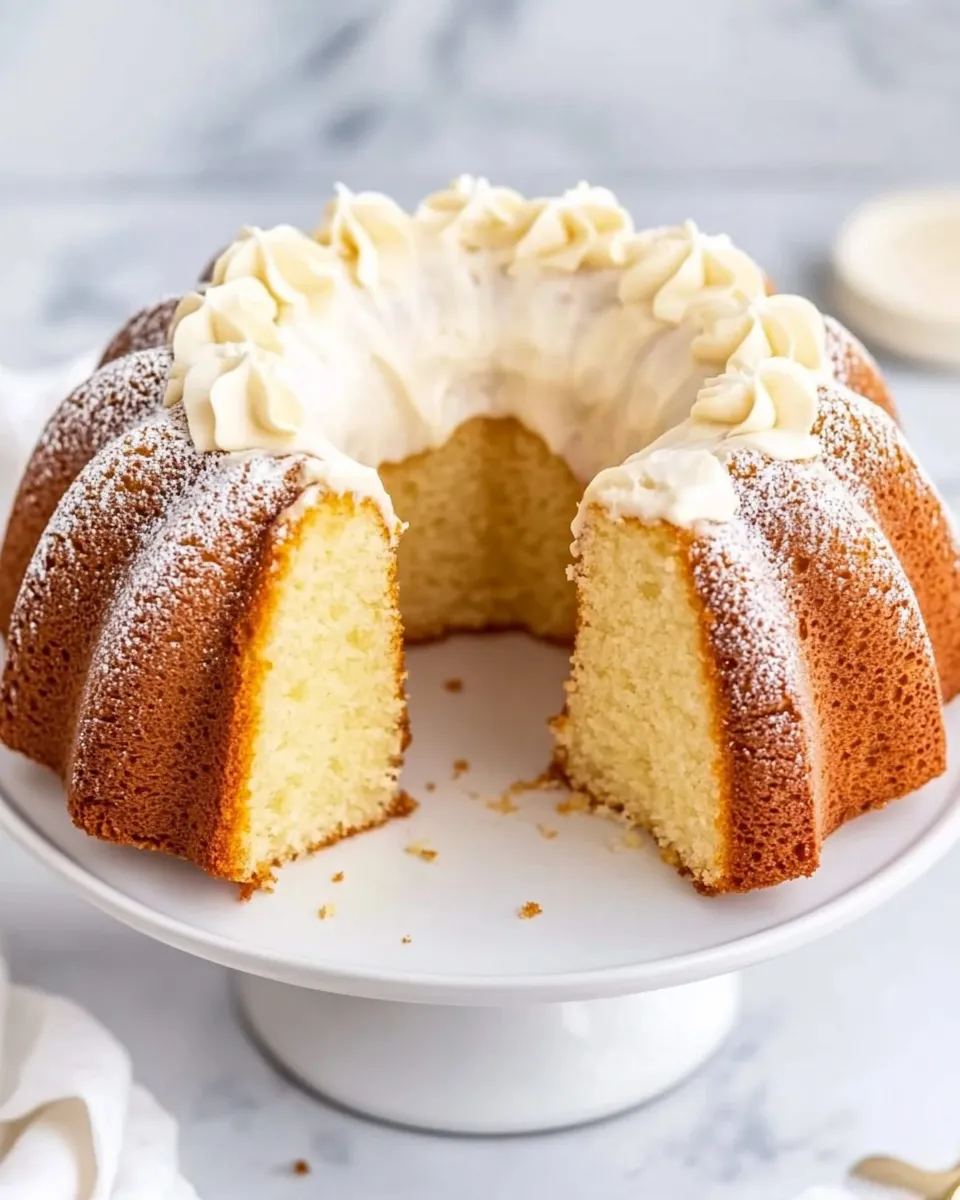 Delicious Easy Vanilla Bundt Cake with Cream Cheese Frosting picture