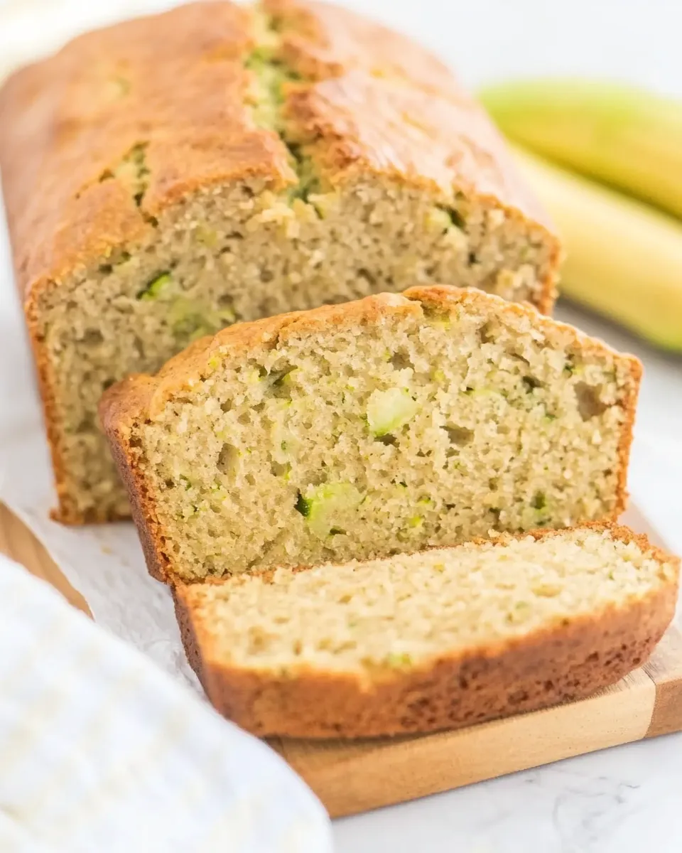 Quick Easy Zucchini Banana Bread shot
