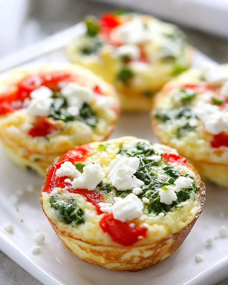 Easy Egg Muffins with Kale, Roasted Red Peppers, and Feta Cheese picture