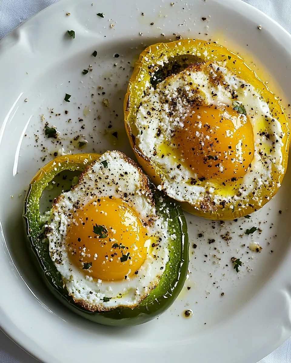 Easy Eggs in Pepper Rings Recipe picture