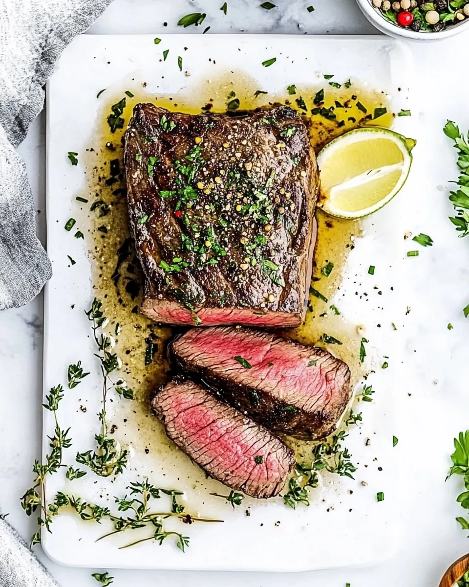 Homemade Flat Iron Steak photo