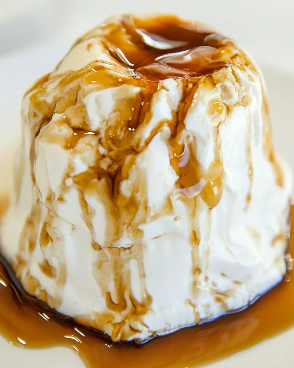 Delicious Floating Island shot