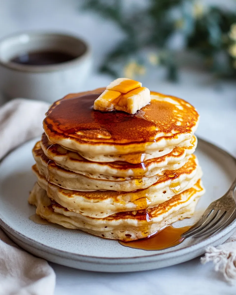 Delicious Fluffy Pancakes shot