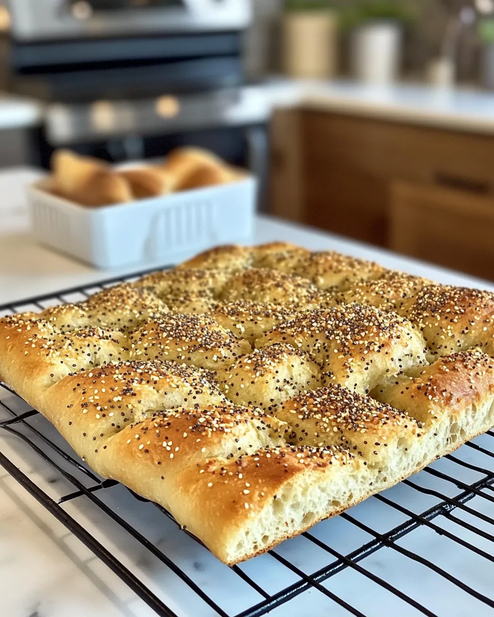 Easy Focaccia Bread With Everything Bagel Seasoning From Trader Joes picture