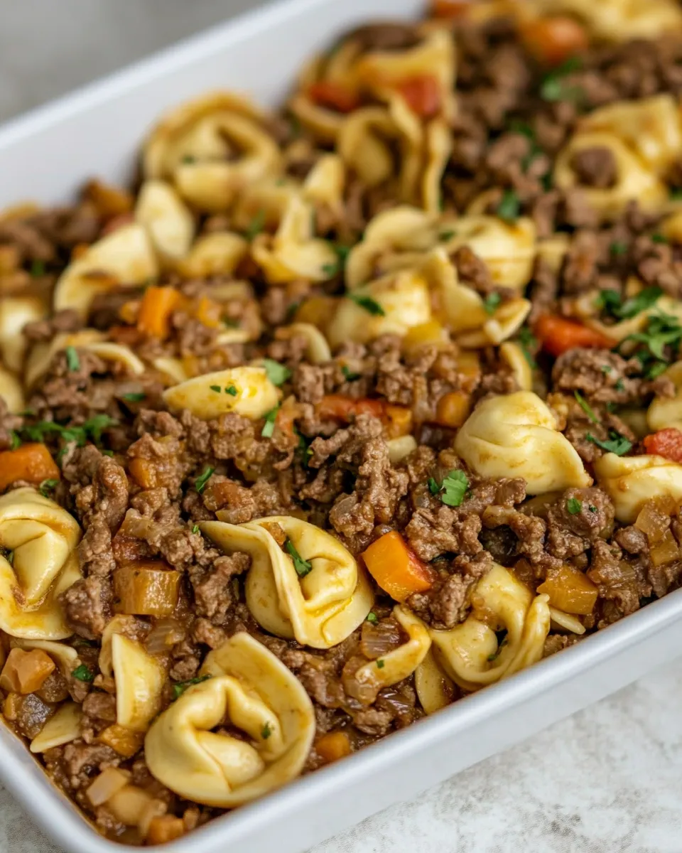 Easy French Onion Beef and Tortellini picture