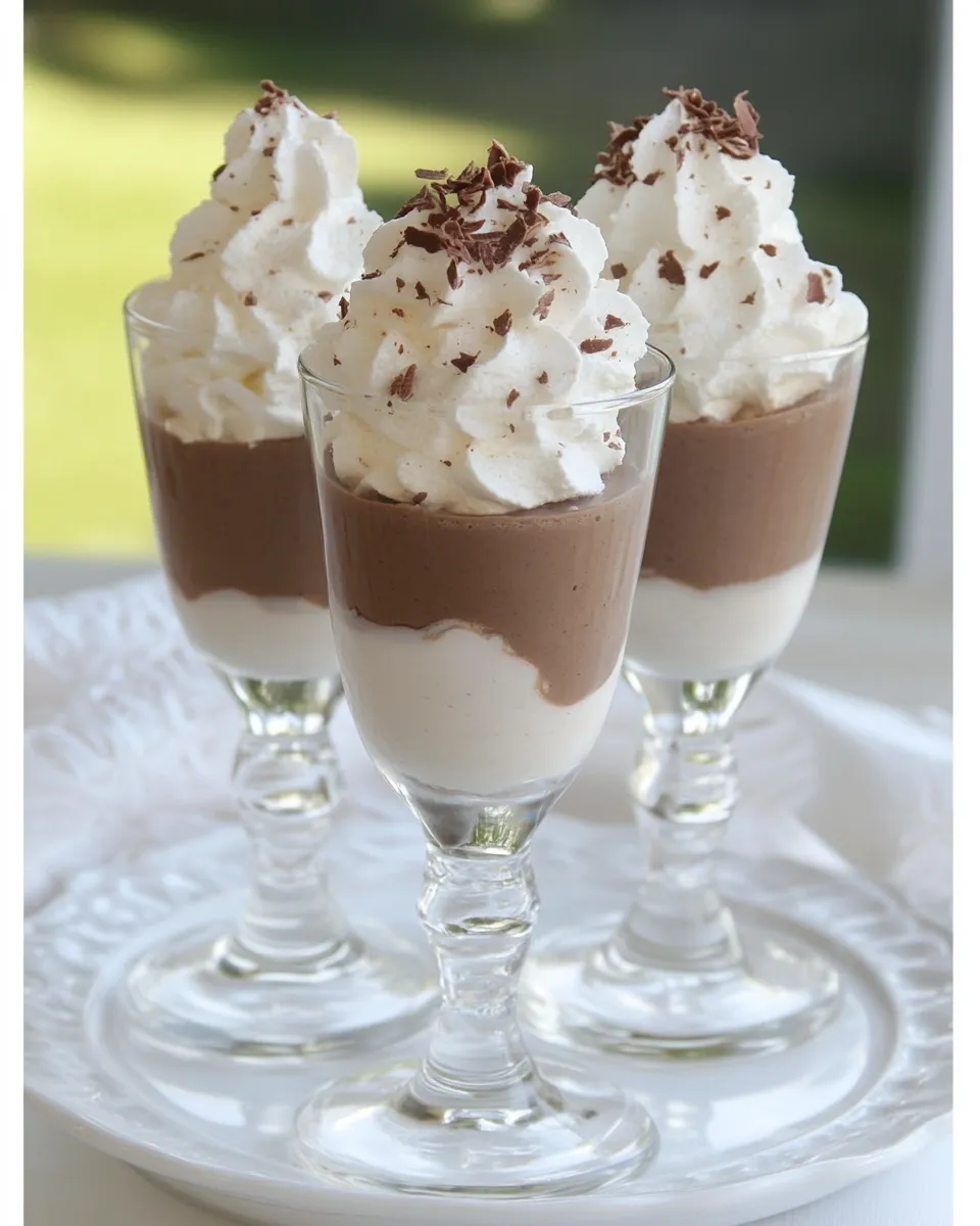 Delicious French Silk Shooters shot