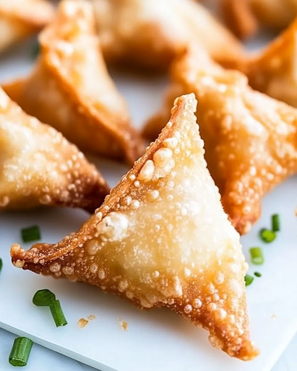 Delicious Fried Shrimp Wontons shot