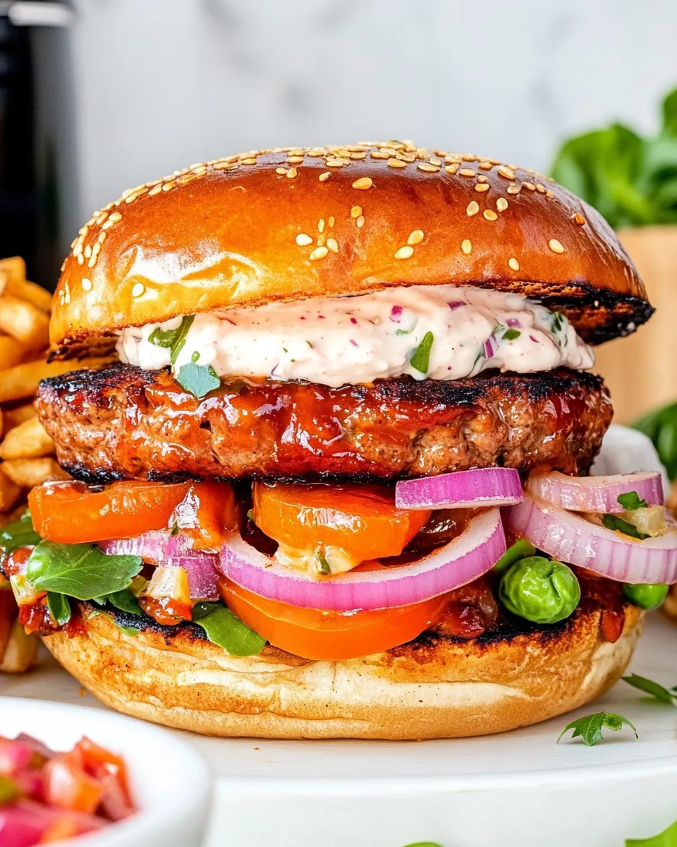 Homemade Frozen Burgers In The Air Fryer recipe photo