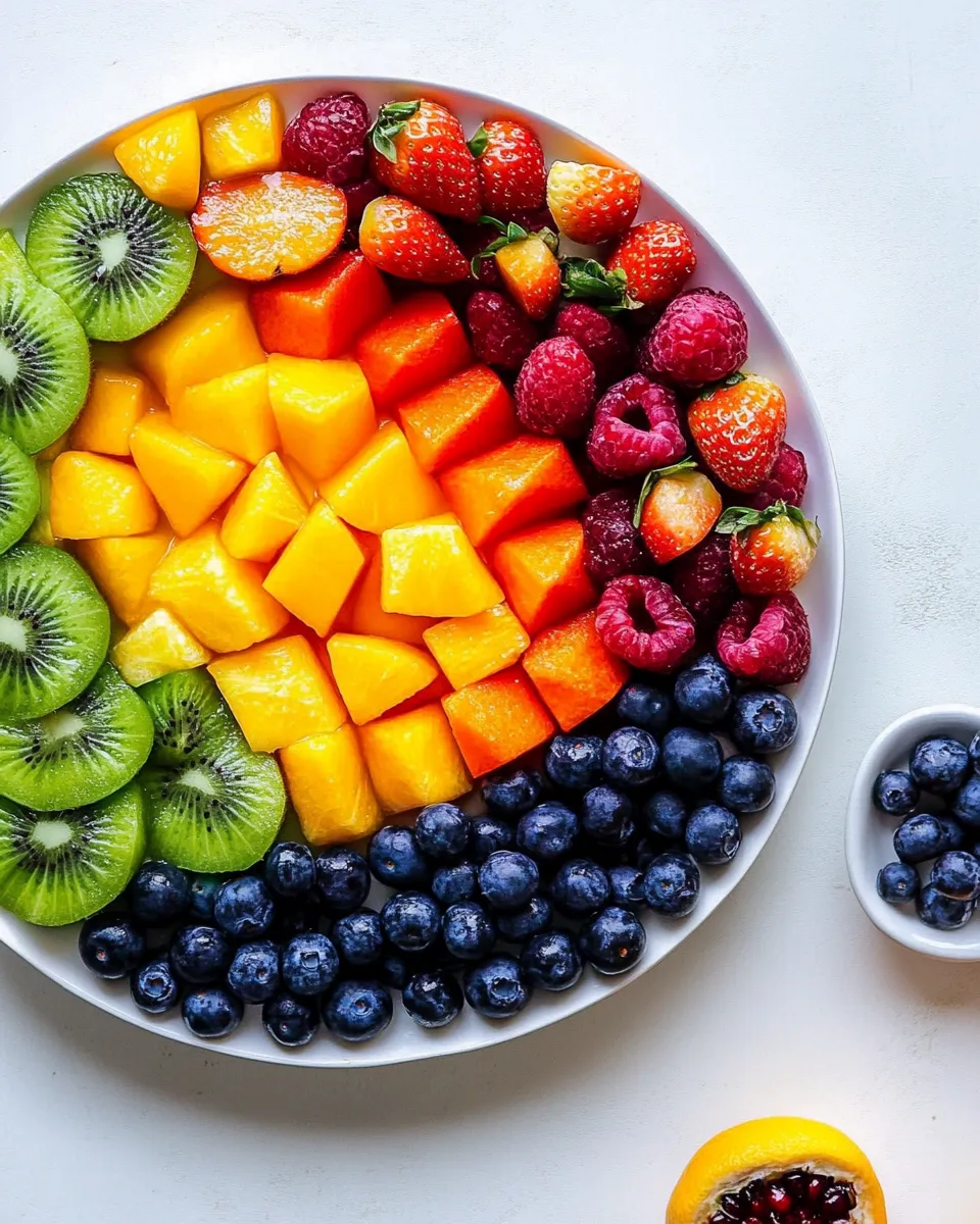 Homemade Fruit Rainbow Tray photo