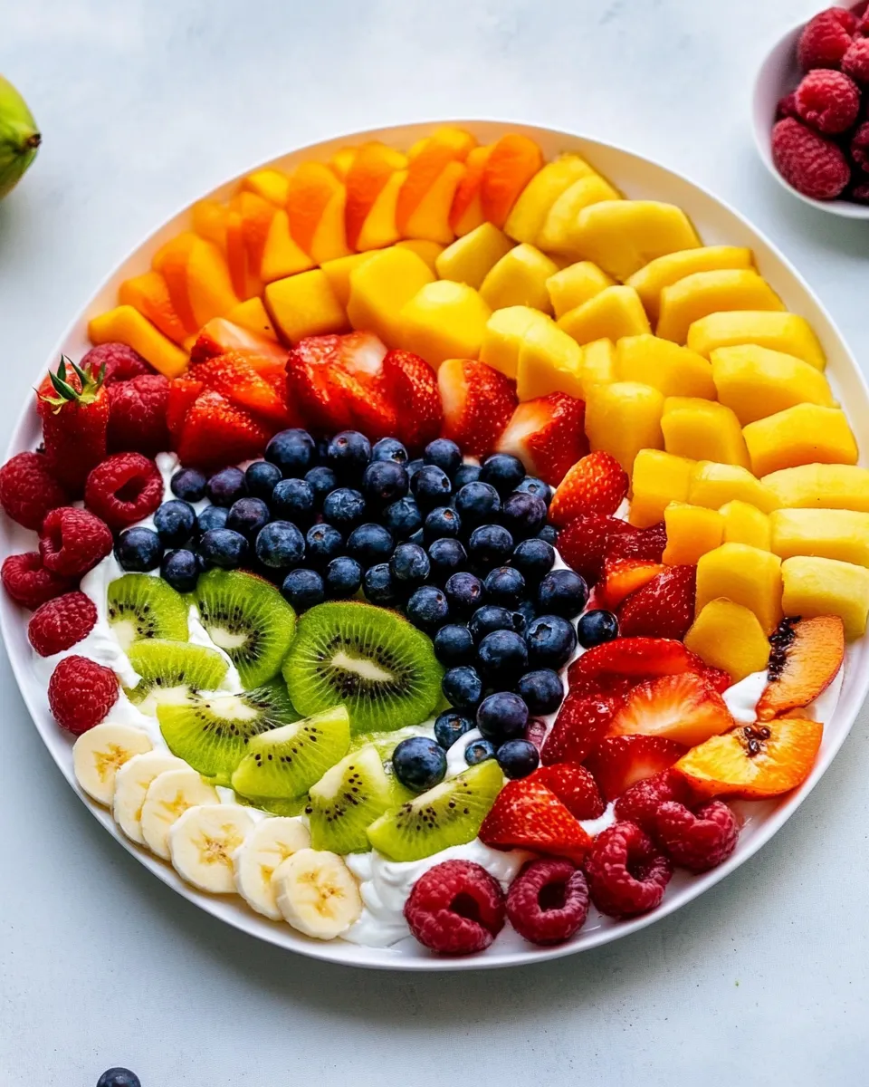 Easy Fruit Rainbow Tray recipe photo
