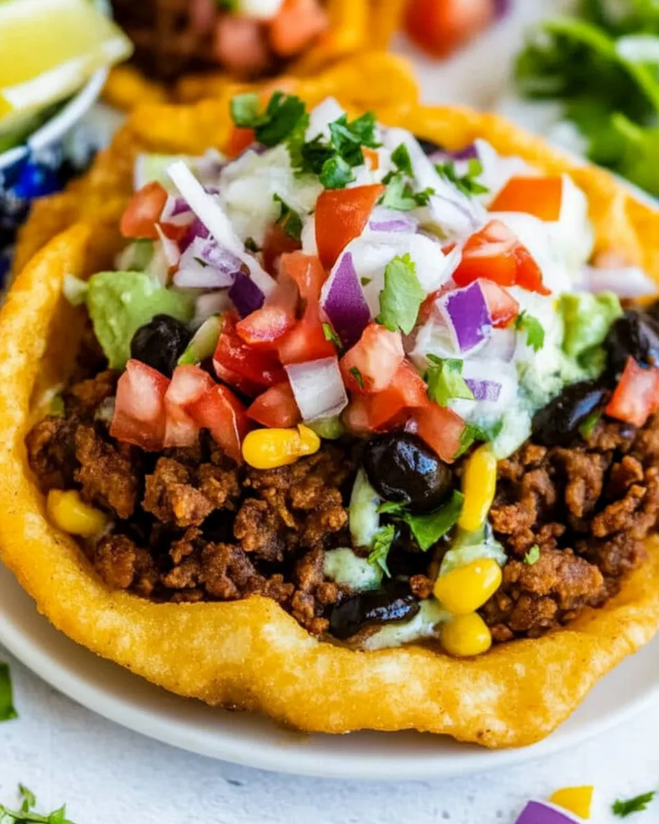 Delicious Fry Bread Tacos shot
