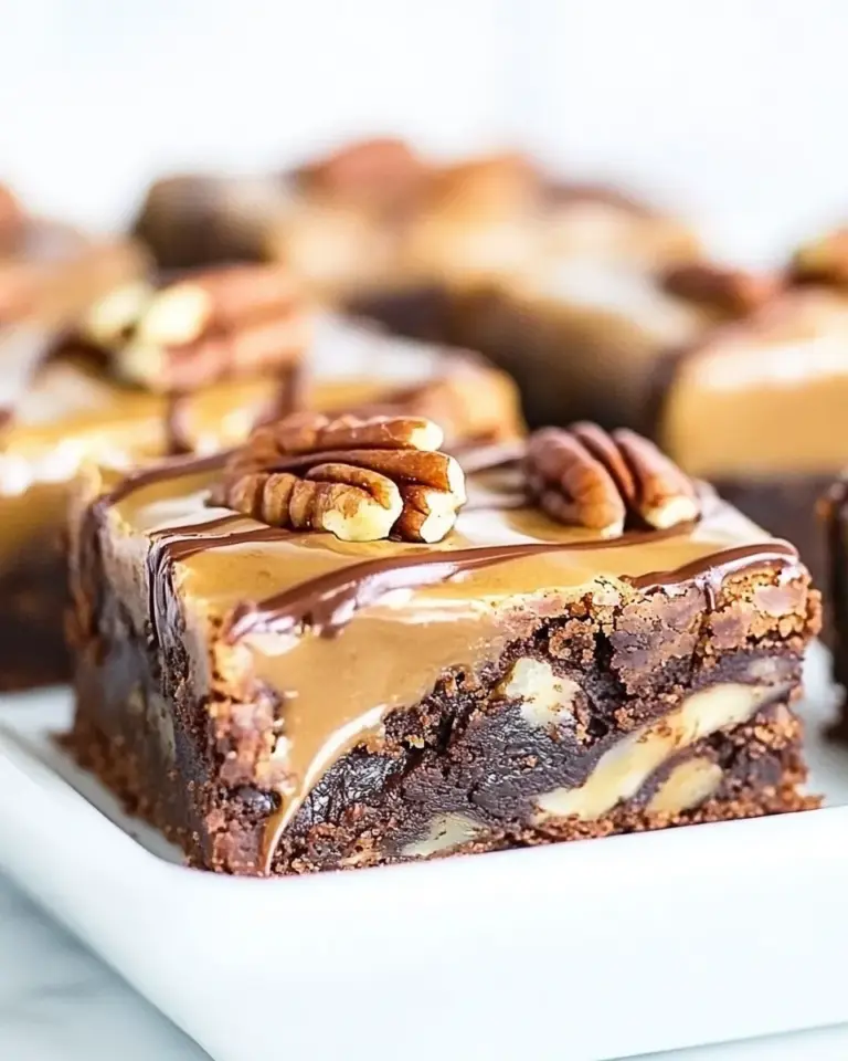 Homemade Fudge Ripple Pecan Brownies photo