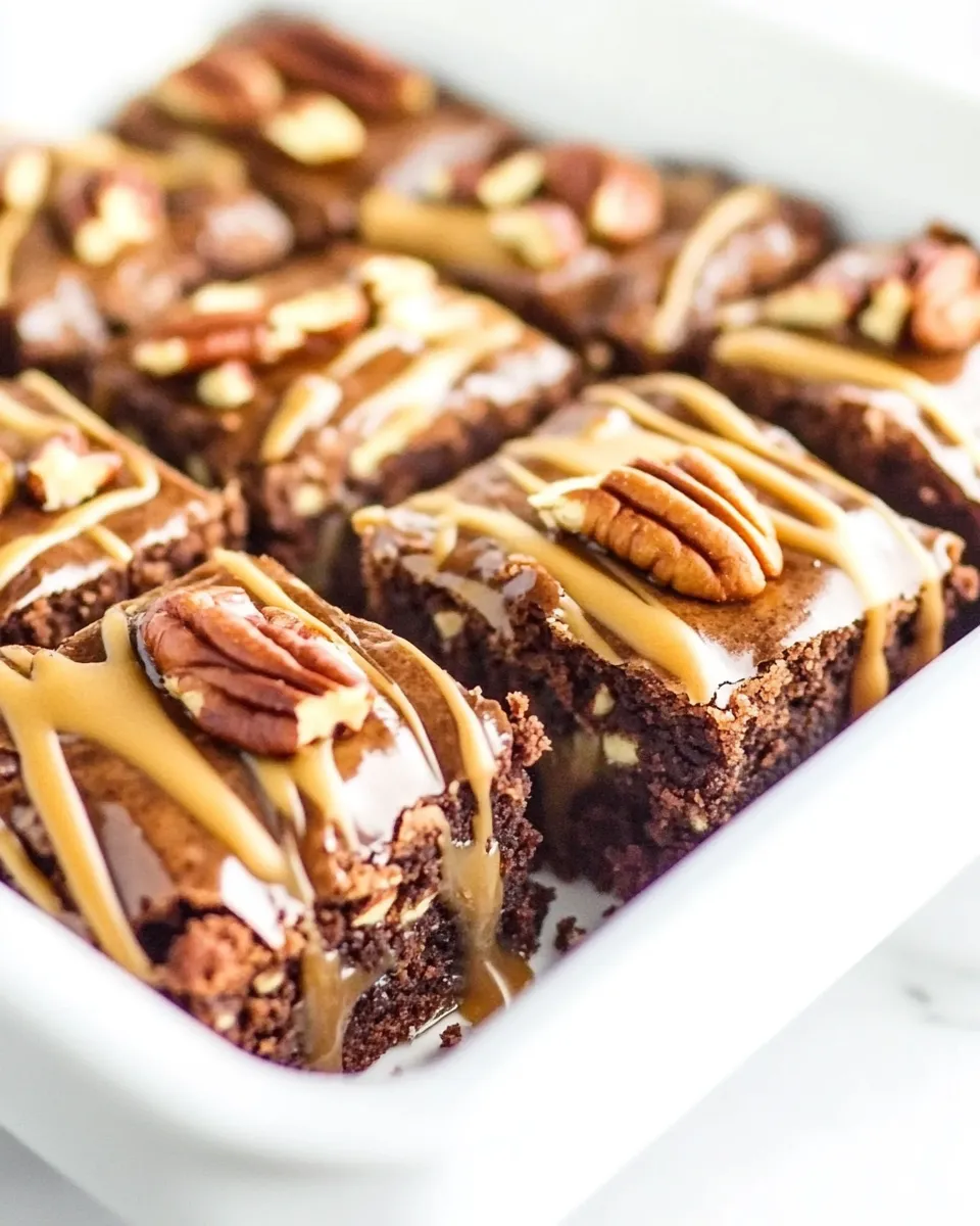 Easy Fudge Ripple Pecan Brownies picture
